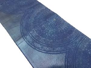 華紋模様織り出し　袋帯